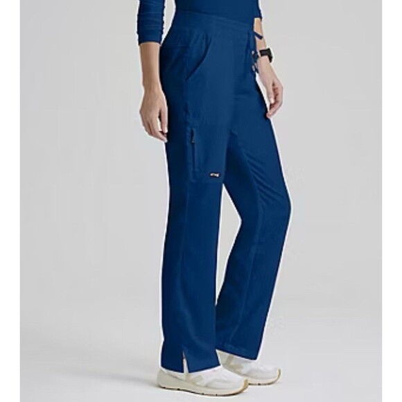 Grey’s Anatomy Mia Scrub Pants 4XL Royal Blue Womens 4277 6 Pockets Mid-Rise New - Picture 6 of 10